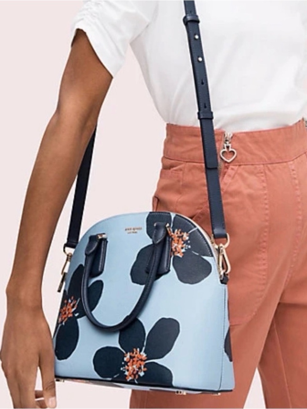 KATE SPADE Sylvia Grand Flora Large Dome
Satchel Blue Heron Multi Bag
